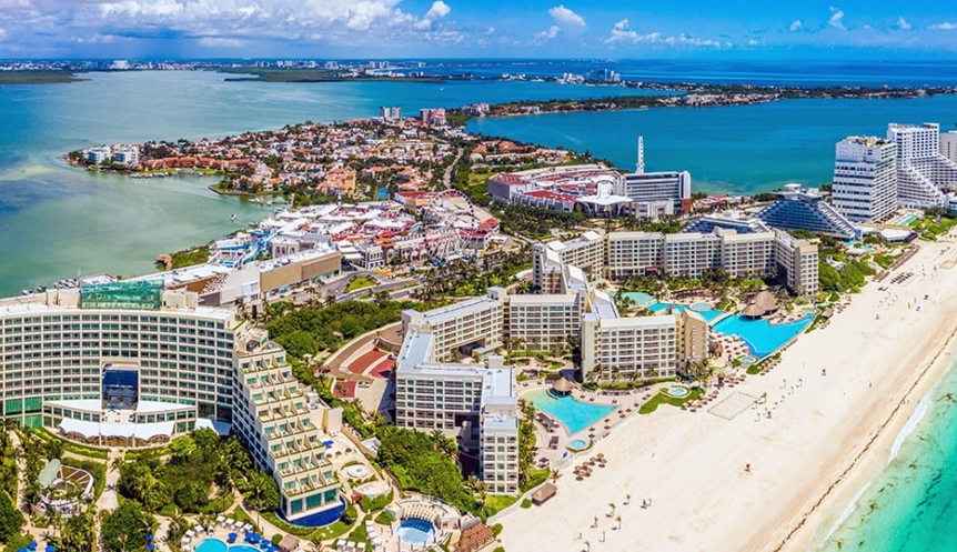 Beachfront resort hotel